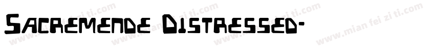 Sacremende Distressed字体转换
